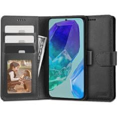 Tech-protect Wallet knižkové puzdro na Samsung Galaxy M55 5G, čierne