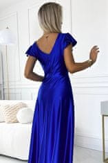 Numoco Dámske šaty 411-11 CRYSTAL, kráľovská modrá, S