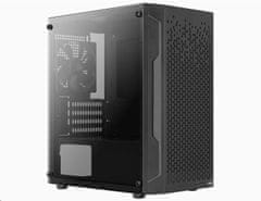 Aerocool MC G Trinity Mini-G-BK-v2, skriňa miniATX, 1xUSB 2.0, 1xUSB 3.0, čierna