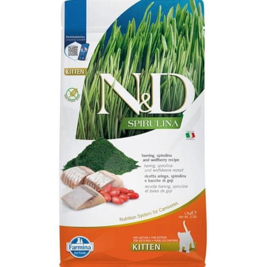 SPIRULINA Cat GF Herring Kitten 1,5 kg