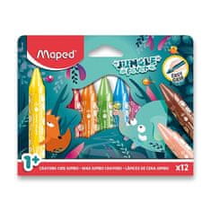 Maped Voskovky Jungle Fever Jumbo 12 farieb