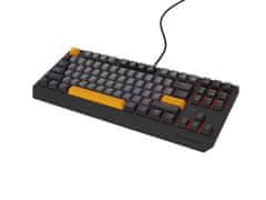 Genesis herná klávesnica THOR 230/TKL/RGB/Outemu Red/Drôtová USB/US layout/Anchor Negative Šedá