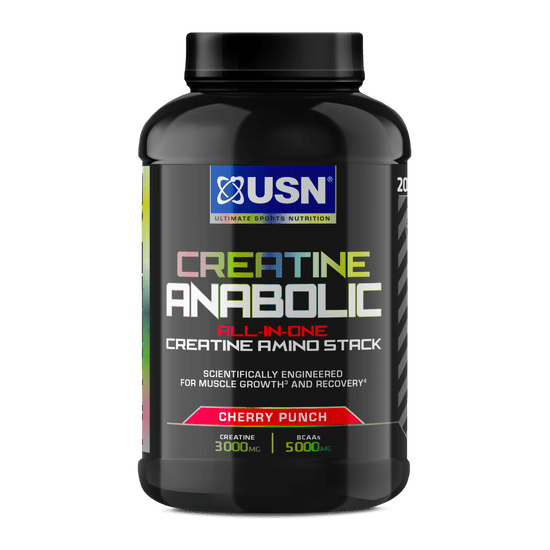 USN Creatine Anabolic 900 g čerešňový punč