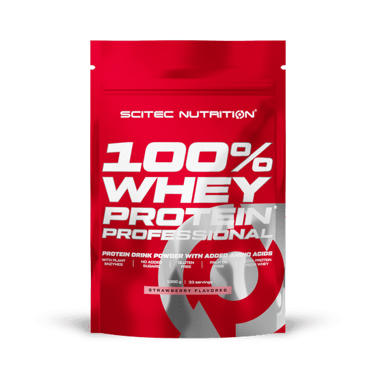 Scitec Nutrition 100% Whey Protein Professional 1000 g strawberry