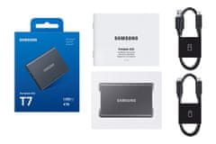 SAMSUNG T7/4TB/SSD/Externý/Sivá/5R