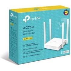 TP-LINK Dual Band Wi-Fi Router 300 Mbps/2.4 GHz + 433 Mbps/5 GHzSPEC: 4×Antennas, 1×10/100M WAN Por