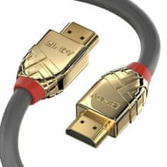 Lindy Kábel HDMI M/M 7.5m, Ultra High Speed+Eth, 4K@60Hz, HDMI 2.0, 18G, G pozl. kon., sivý, Gold Line