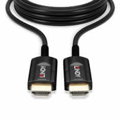 Lindy Kábel HDMI M/M 10m, Ultra High Speed+Eth, 8K@60Hz, HDMI 2.1, čierny, jednosmerný, aktívny, optický