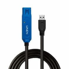 Lindy Kábel USB 3.0 A-A M/F 8m, Super Speed, čierny, AKTÍVNY Cable Pro Slim