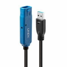 Lindy Kábel USB 3.0 A-A M/F 8m, Super Speed, čierny, AKTÍVNY Cable Pro Slim