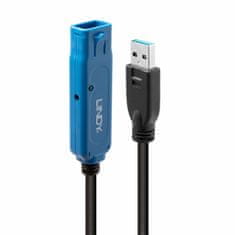 Lindy Kábel USB 3.0 A-A M/F 10m, Super Speed, čierny, AKTÍVNY Cable Pro Slim