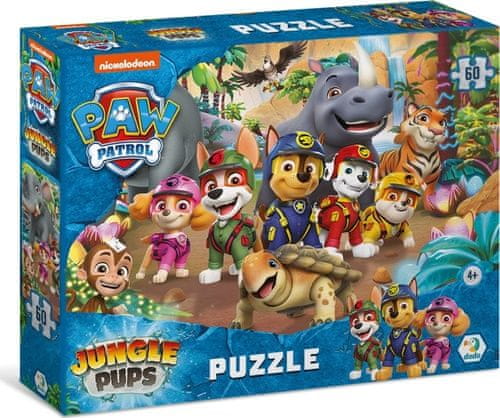 Puzzle Tlapková patrola: Jungle Pups 60 dílků