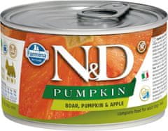 N&D PUMPKIN Dog konz. Wild Boar, Pumpkin & Apple Mini 140 g