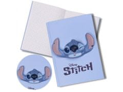 Disney DISNEY Stitch Zápisník/notes v štvorec, v modrom väzbe A5 