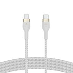 Belkin Kábel USB-C na USB-C BoostCharge Pro Flex, USB-C PD, biely, 2m