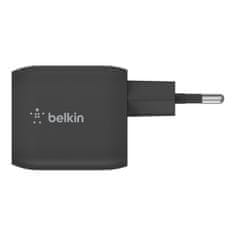 Belkin Duálna sieťová nabíjačka 65W BoostCharge Pro Dual USB-C GaN, Čierna