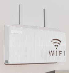 slomart AG986 Policový držiak na WiFi router, biely