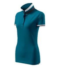 Malfini Polokošeľa dámska COLLAR UP (MALFINI) - petrol blue M