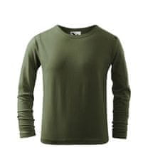 Malfini Tričko detské FIT-LS - MALFINI - khaki 10 rokov/146 cm