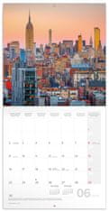Notique Poznámkový kalendár New York 2025, 30 x 30 cm