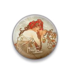 Magnet Alfons Mucha – Leto, okrúhly 5 cm