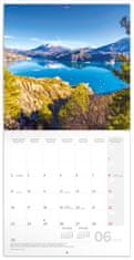 Notique Poznámkový kalendár Alpy 2025, 30 x 30 cm