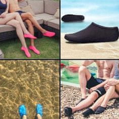 VIVVA® Protišmykové ochranné unisex ponožky do vody – ružová, 22-25 | SEASOLES