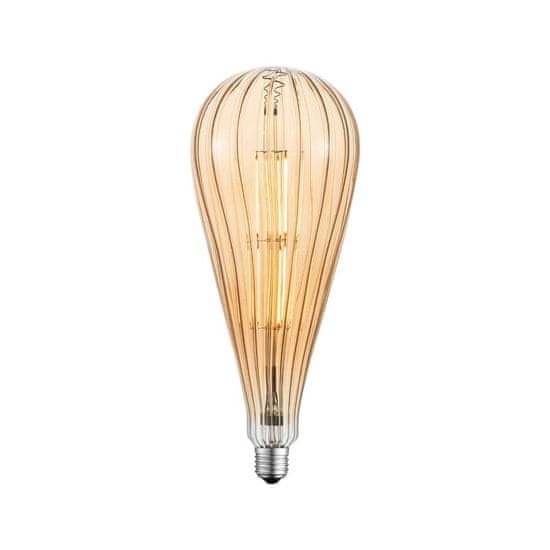 PAUL NEUHAUS Leuchten DIRECT LED Filament, vintage, jantár, E27, priemer 12,5cm 3000K LD 08471