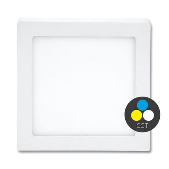 Ecolite Ecolite SMD prisadené svietidlo 17x17cm 12W CCT IP44 960lm LED-CSQ-CCT/12W/BI