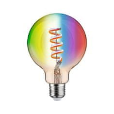 Paulmann PAULMANN Filament 230V Smart Home Zigbee 3.0 LED Globe G95 E27 6,3 W RGBW plus stmievateľné zlatá 29160