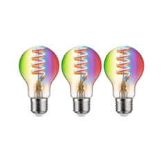 Paulmann PAULMANN Filament 230V Smart Home Zigbee 3.0 LED žiarovka E27 3x6,3W RGBW plus stmievateľné zlatá 29163