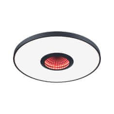 Paulmann PAULMANN LED stropné svietidlo Spaceglow RGB plus 230V 21W čierna mat 71038