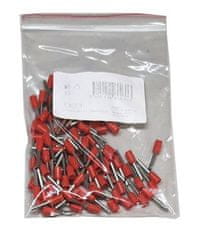 HADEX Dutinka pre kábel 1mm2 červená (E1010), balenie 100ks