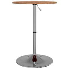 Petromila vidaXL Barový stôl svetlohnedý Ø50x89,5 cm dubový masív