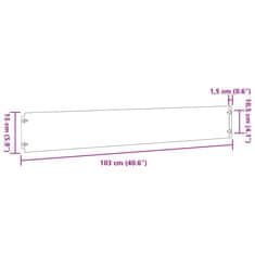 Vidaxl Obruby na trávnik 10 ks 15x103 cm pružná korténová oceľ