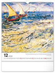 Notique Nástenný kalendár Vincent van Gogh 2025, 30 x 34 cm