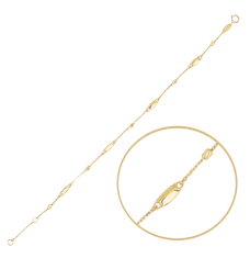 MINET Elegantný zlatý náramok Au 585/1000 1,20g