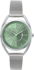 MINET Strieborné dámske hodinky ICON GREEN MESH