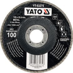 YATO Kotúč lamelový brúsny na kov 125x22, 4mm P36