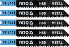 YATO List pílový do priamočiarej píly 70 mm na kov TPI12 5 ks