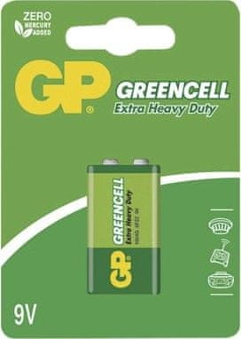 GP Zinková batéria GP Greencell 9V (6F22)