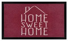 Hanse Home Protišmyková rohožka Home sweet home 105380 Brick red – na von aj na doma 45x75