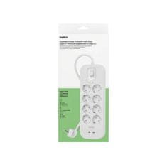 Belkin Napájacia lišta, 8-portová + 2xUSB-C 900J, Schuko, 2 m