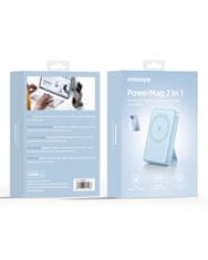 Innostyle INNOSTYLE POWERMAG 2V1 RÝCHLA INDUKČNÁ POWERBANKA PRE MAGSAFE 10000MAH STOJAN MODRÁ