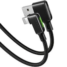 Mcdodo Mcdodo Uhol Kábel 90° Usb Lightning Obojsmerný Pre Iphone 12 13 14 Led 1M