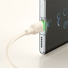 Mcdodo Mcdodo Usb-C Rýchlonabíjací Kábel Pre Samsung Xiaomi Typ C 6A 100W 1M Led Béžová