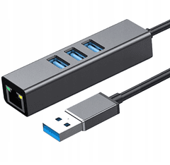 CO2 Co2 Adaptér Usb Ethernetový Adaptér Sieťová Karta Lan Hub Usb Gigabit Rj45