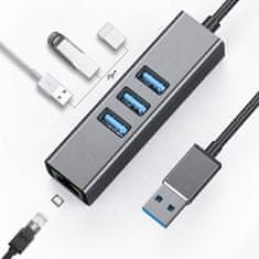 CO2 Co2 Adaptér Usb Ethernetový Adaptér Sieťová Karta Lan Hub Usb Gigabit Rj45