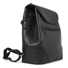 VegaLM Kožený batoh z pravej kože v čiernej farbe
