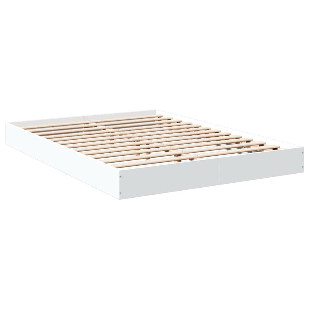 Vidaxl Posteľný rám biely 1b20x200 cm kompozitné drevo
